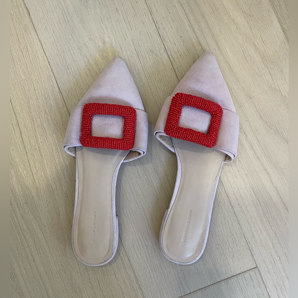 Something Navy flats